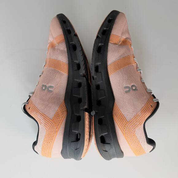 On Cloud Cloudrgo Running Sneakers Shoes Orange Black 55.98622 Women 10.5 - Picture 6 of 13